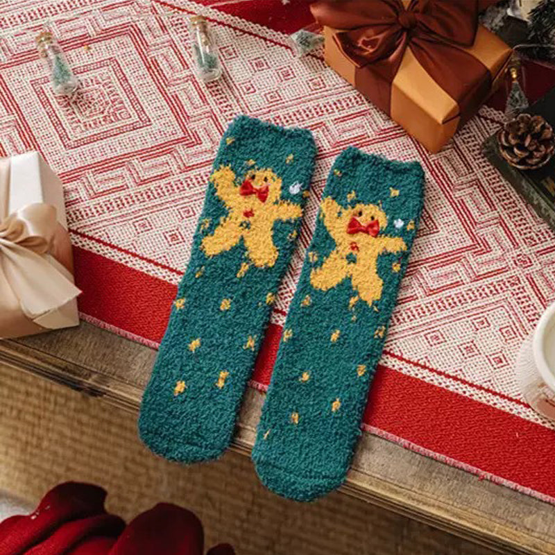 Cozy Christmas Cheer Fuzzy Socks Set