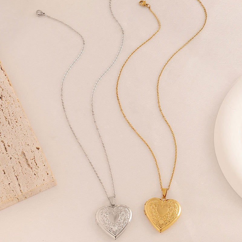 Heart of Elegance Locket Necklace