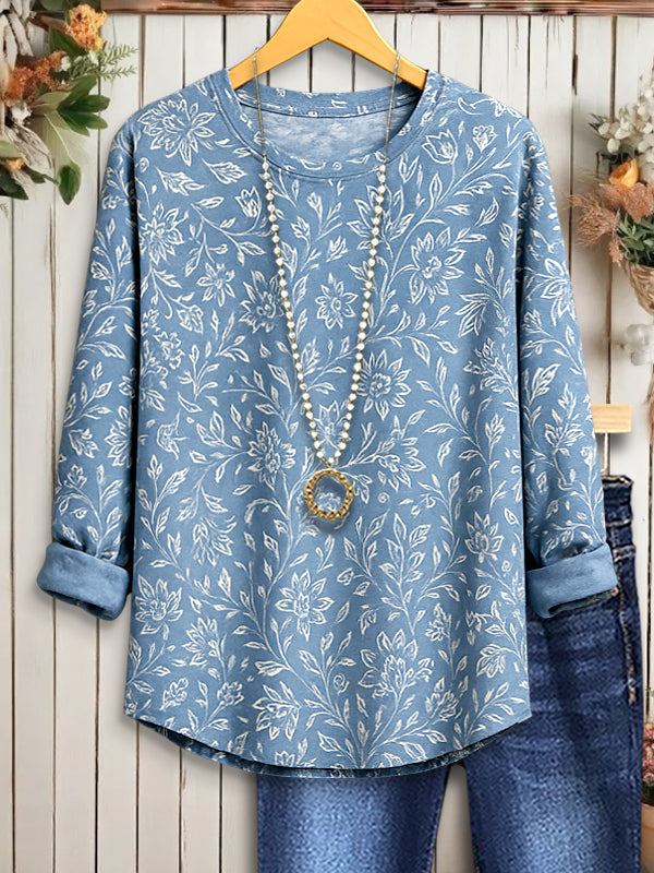 Sky Garden Floral Top