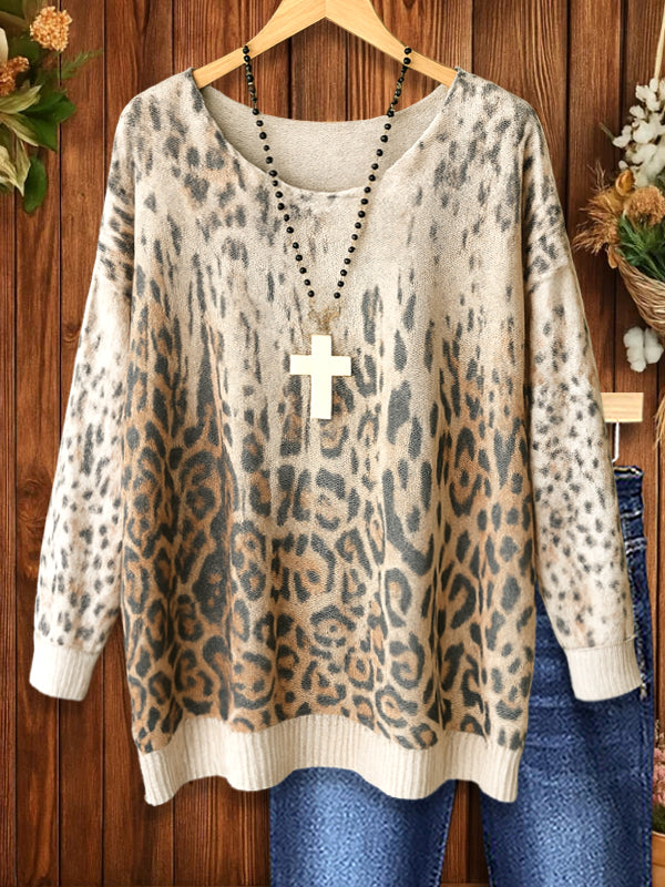 Wild Grace Leopard Casual Top