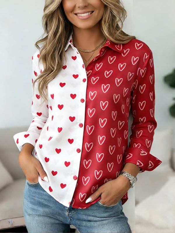 Half-and-Heart Statement Shirt