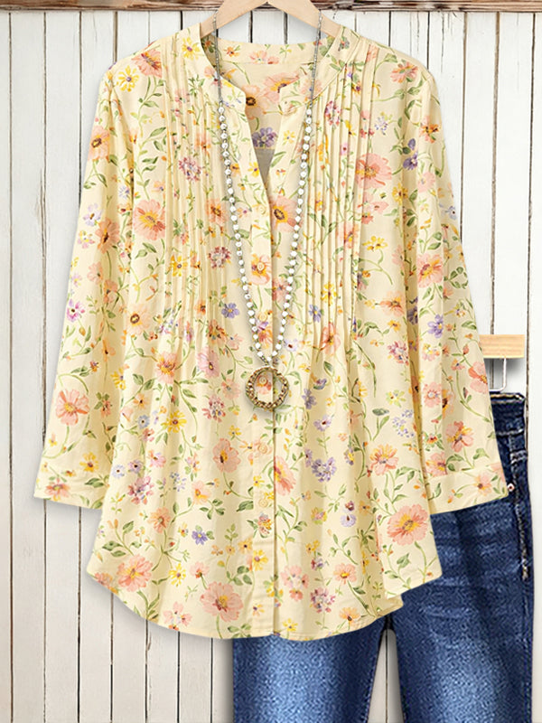 Sunshine Meadow Pintuck Blouse