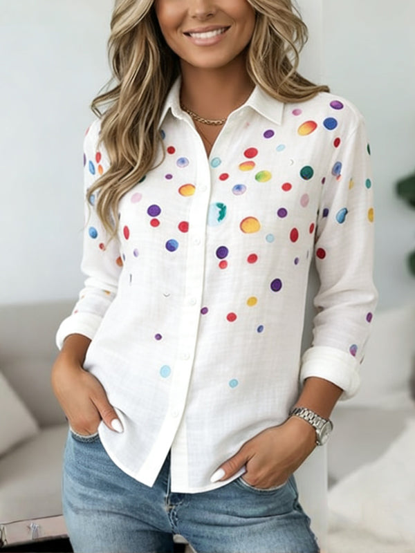 Confetti Dot Button-Down Shirt