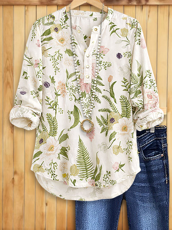 Botanical Breeze Henley Top
