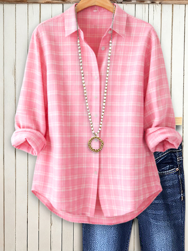 Sweet Weekend Plaid Button Shirt