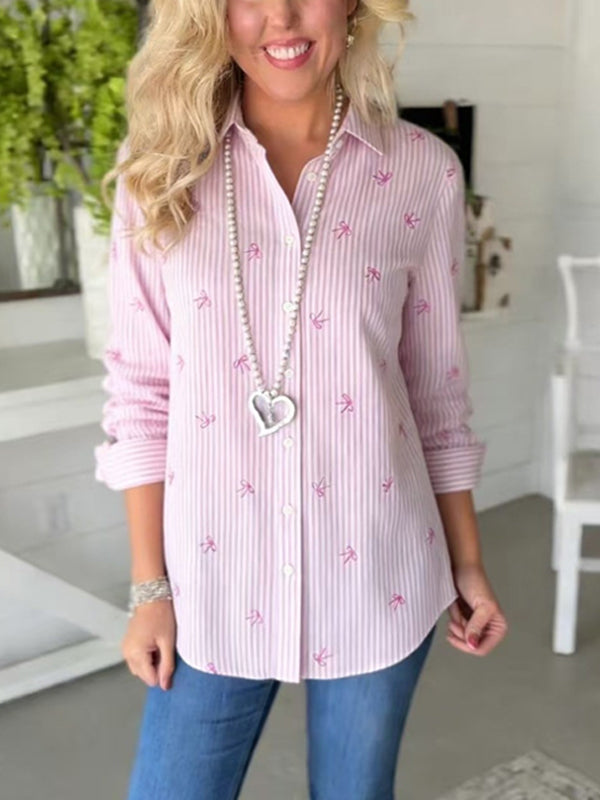 Sweet Stripe Bow Shirt