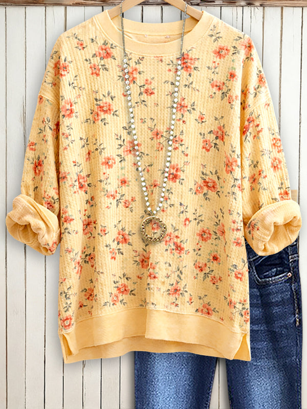 Pastoral Floral Casual Top