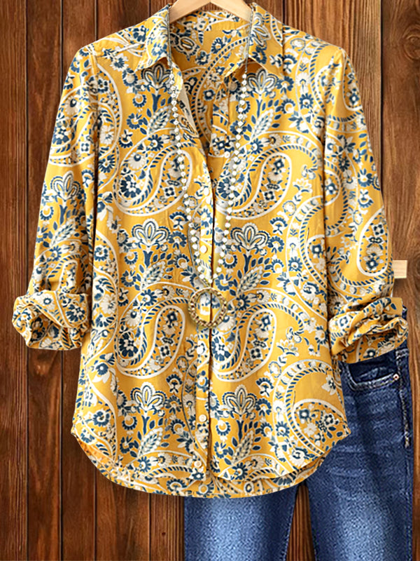 Golden Paisley Classic Shirt