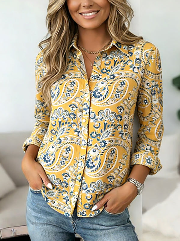 Golden Paisley Classic Shirt