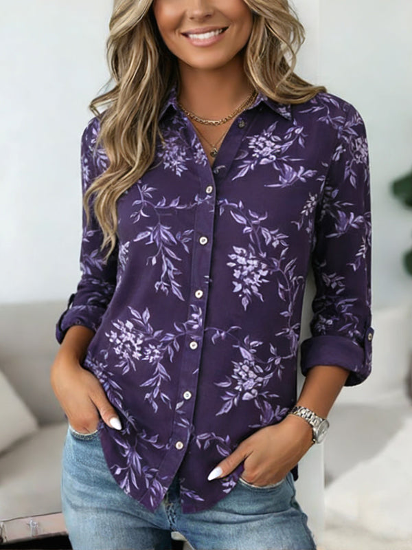 Lavender Breeze Floral Blouse