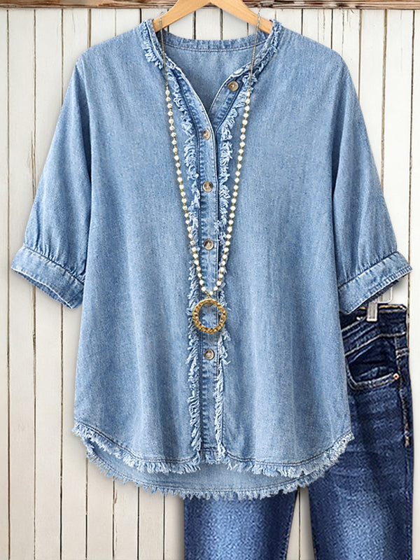 Modern Prairie Denim Blouse