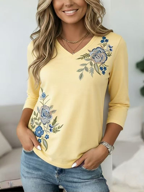 Sunlit Garden Embroidered Top