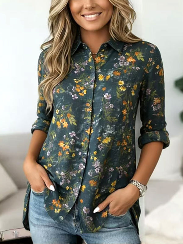 Floral Button-Down Relaxed Shirt