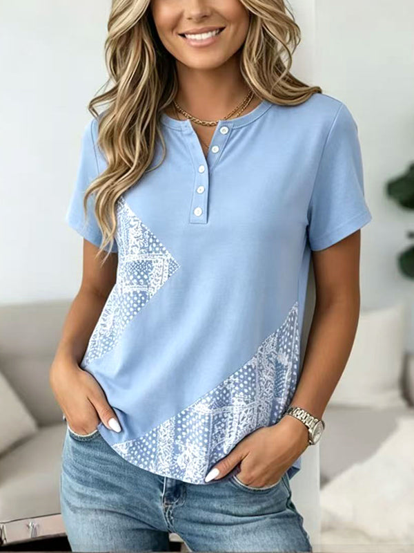 Skyline Patchwork Top