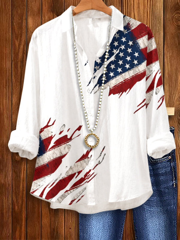 Liberty Brushstroke Button Shirt