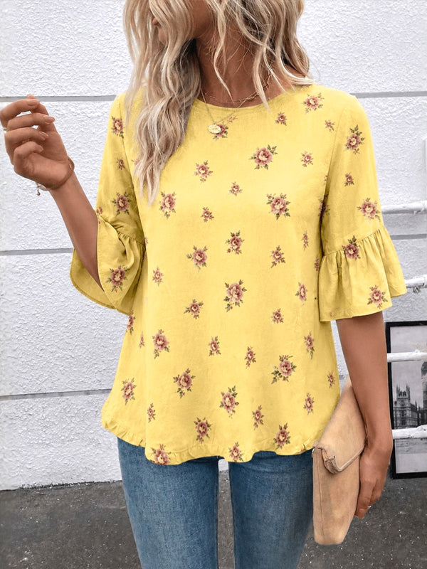 Sunny Meadow Ruffle Blouse