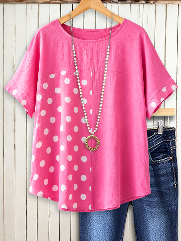 Pink Polka Dot Breeze Top