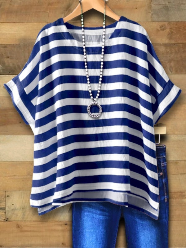 Sailor Stripe Relaxed Fit Short Sleeve Tee