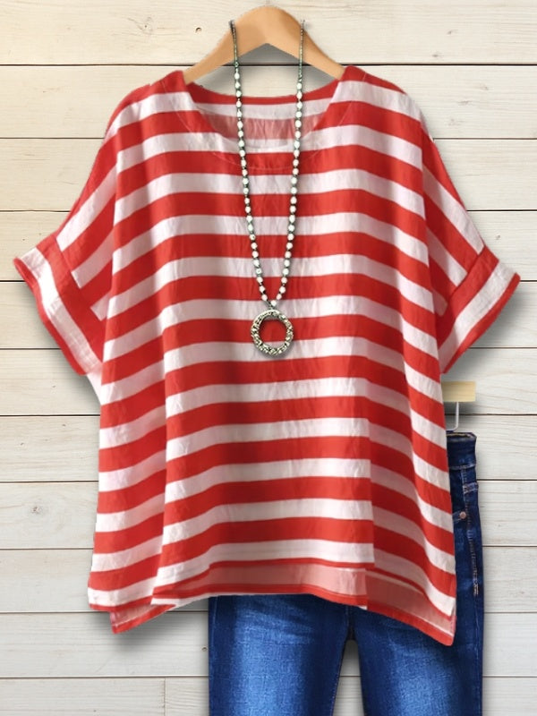 Sailor Stripe Relaxed Fit Short Sleeve Tee