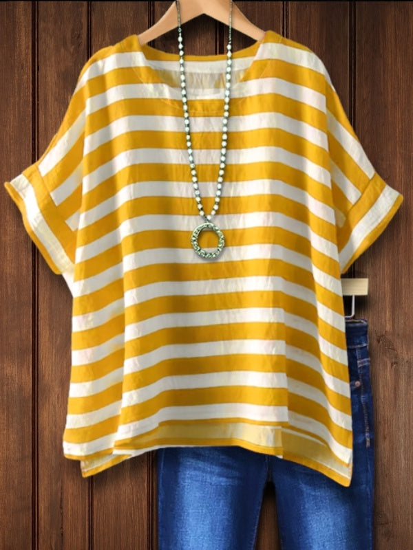 Sailor Stripe Relaxed Fit Short Sleeve Tee