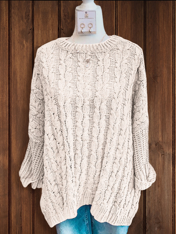 Casual Loose Crochet Sweater