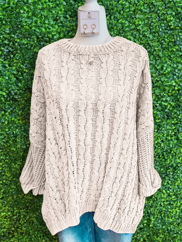 Casual Loose Crochet Sweater