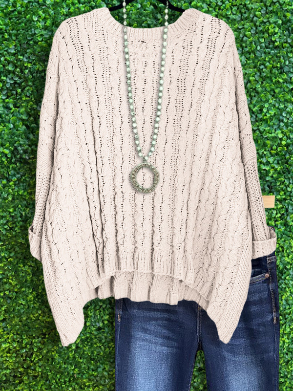 Casual Loose Crochet Sweater