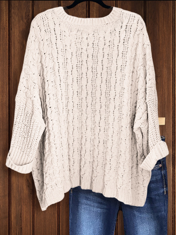 Casual Loose Crochet Sweater