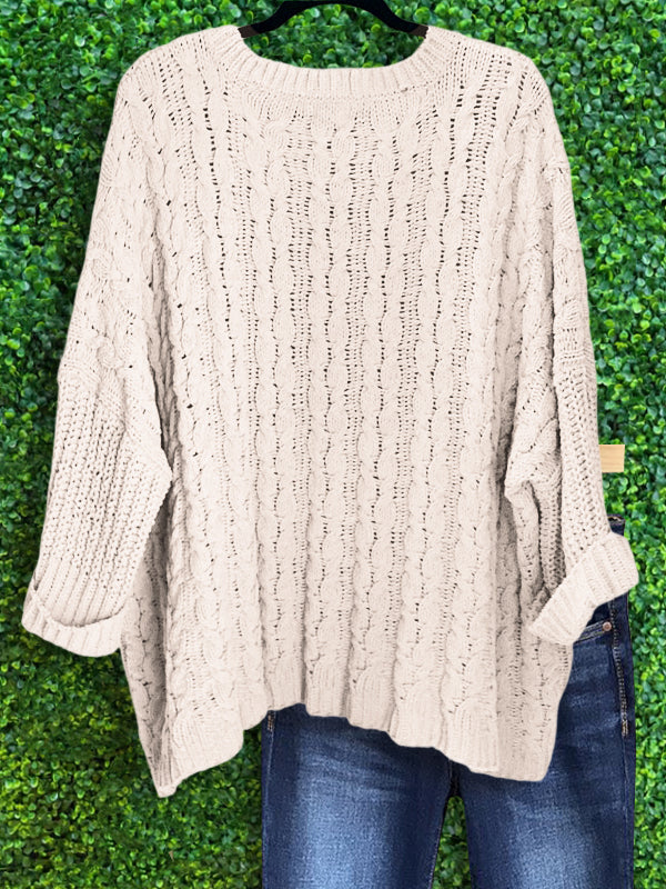 Casual Loose Crochet Sweater