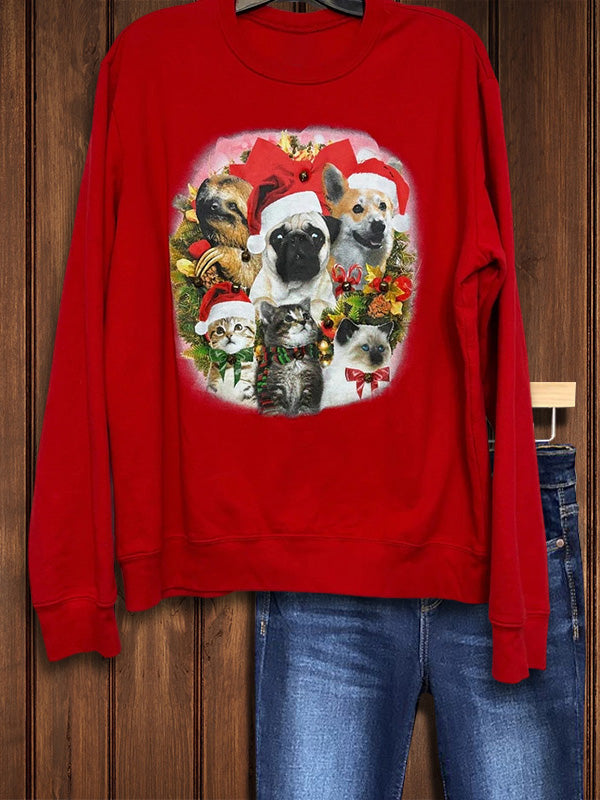 Cute Pets Ugly Christmas Sweatshirt