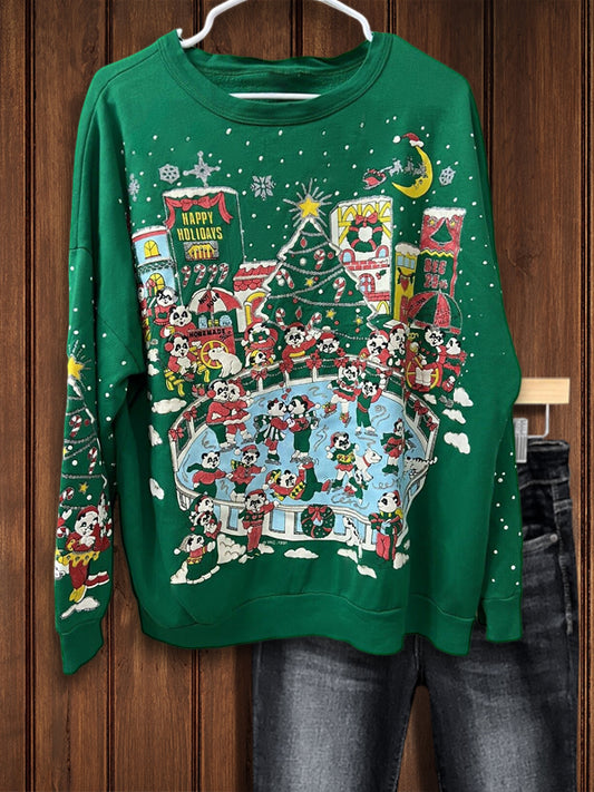 Panda Paradise Christmas Ugly Sweatshirt