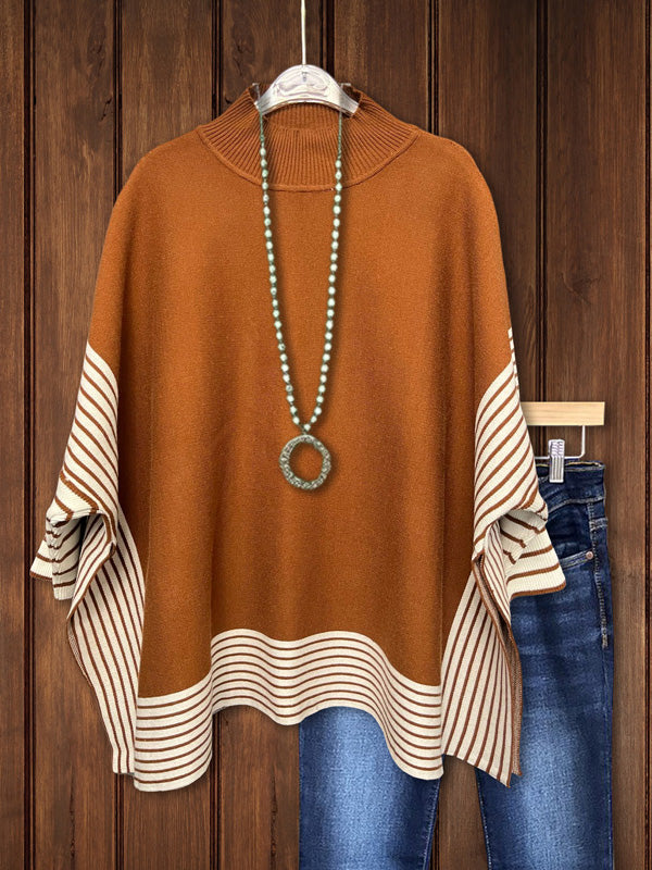 Fashion Striped Knit Sweater