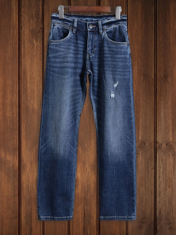 Blue Washed Denim Jeans