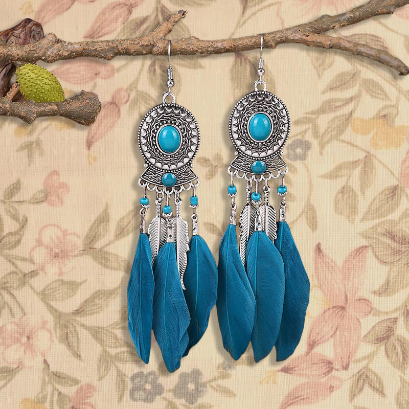 Bohemian Feather Earrings