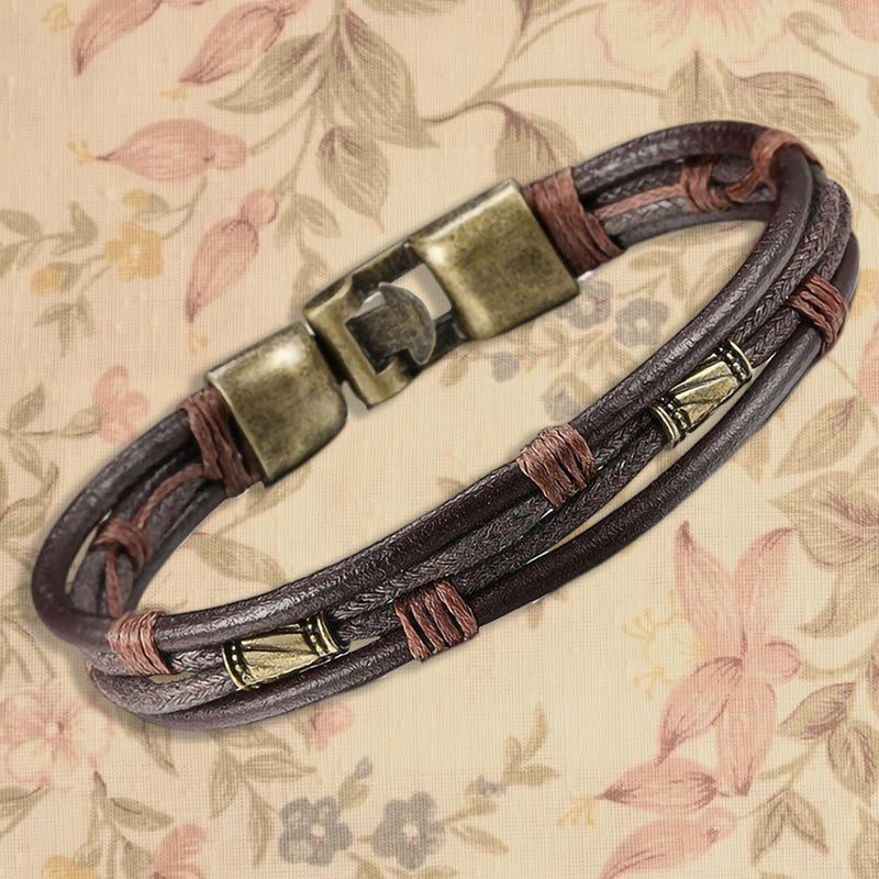 Vintage Fashion Wax Thread Buckle Bracelet