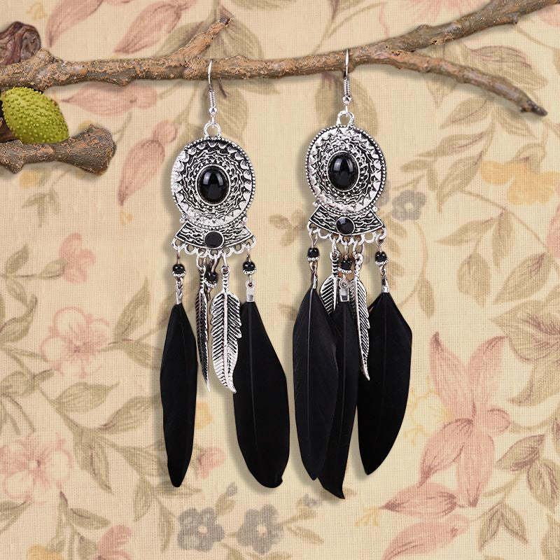 Bohemian Feather Earrings