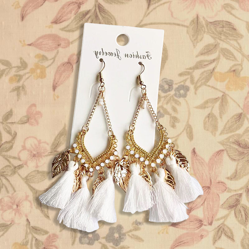 Vintage Ethnic Long Tassel Earrings