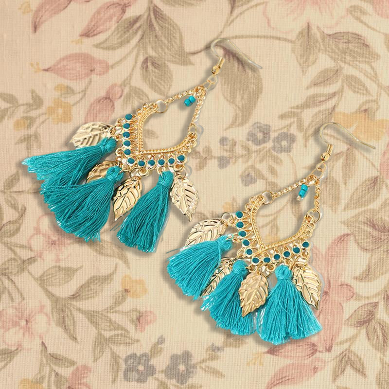 Vintage Ethnic Long Tassel Earrings